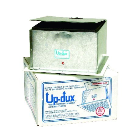 Dial Mfg Dial Up-Dux 7-1/4 in. H X 14 in. W White Plastic Exhaust 7610